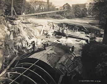 PIERRE PULLIS (1870-circa 1935) A selection of approximately 37 subway construction photographs by the chief photographer for New York